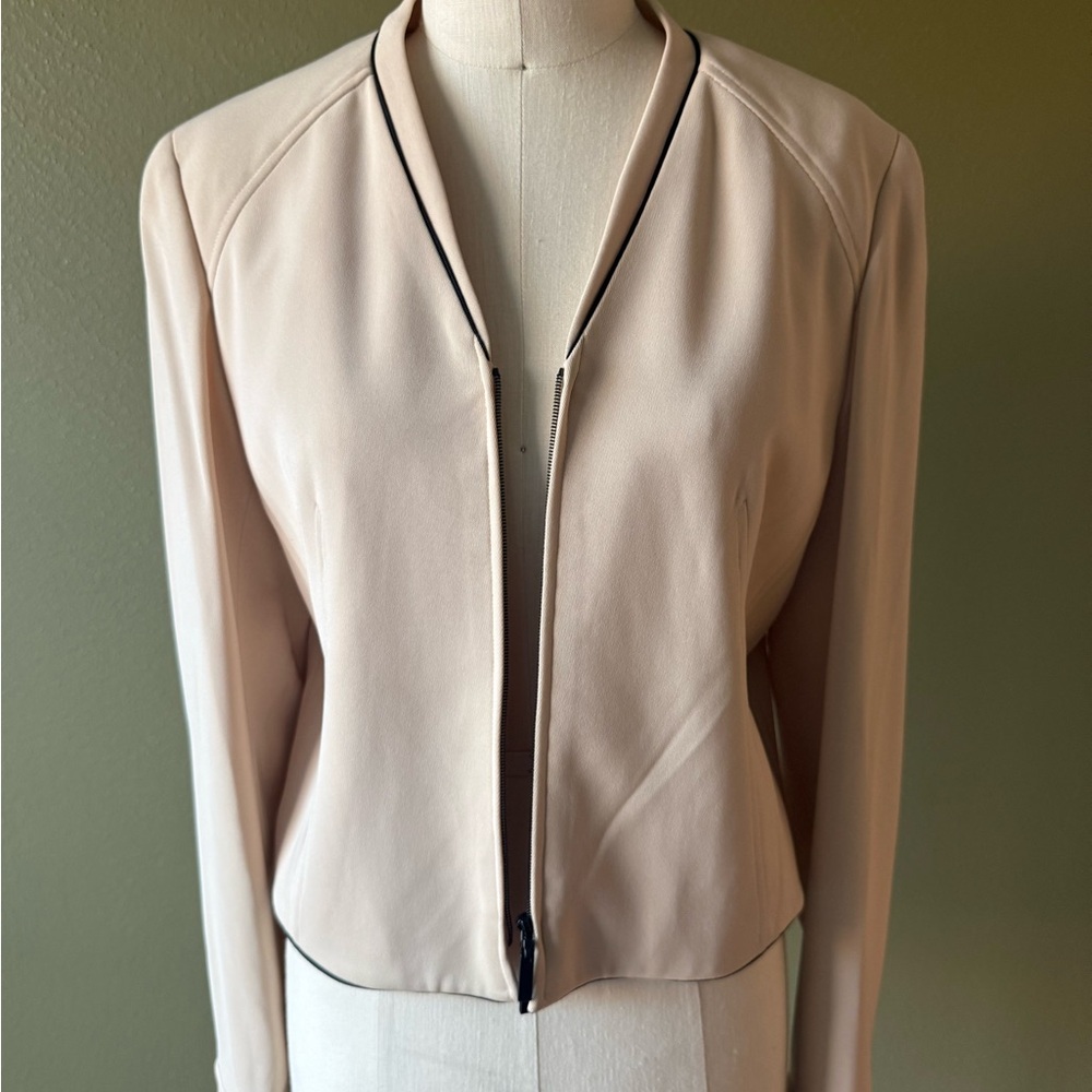 Worth Cream Women's Blazer with Black Trim